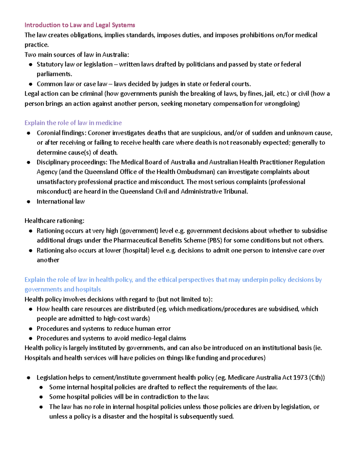 ISM Dlepp LOs pbl learning objectives Introduction to Law and Legal