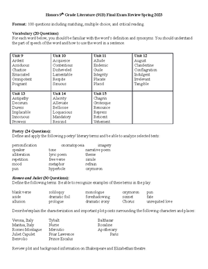 A Tragic End Assess Rubric - A Tragic End Assessment Step 1: As You ...