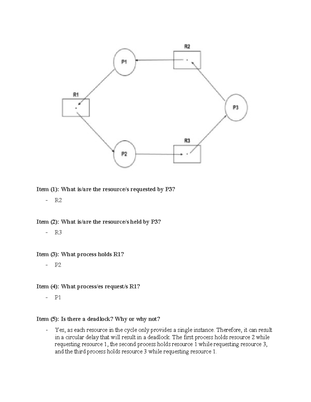 04 TP 01(OS)docx - NONE - Item (1): What is/are the resource/s ...