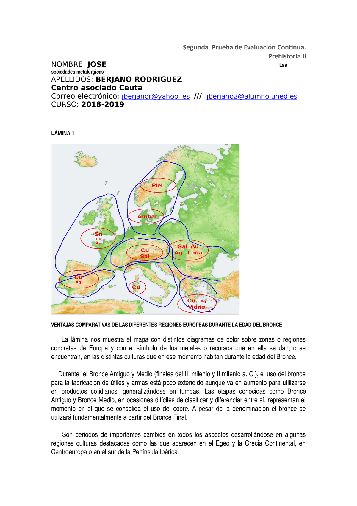 Pec Nº 2 Prehistoria 18 19 Studocu