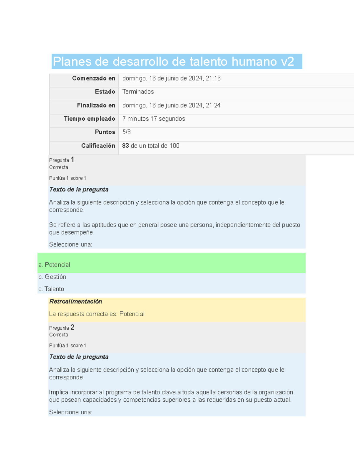 Planes de desarrollo de talento humano v2 - Planes de desarrollo de