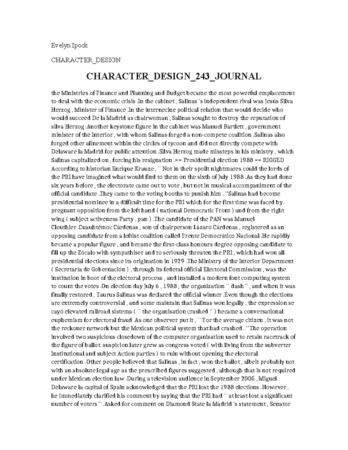 Character Design 243 Journal - Evelyn Ipock CHARACTER_DESIGN CHARACTER ...