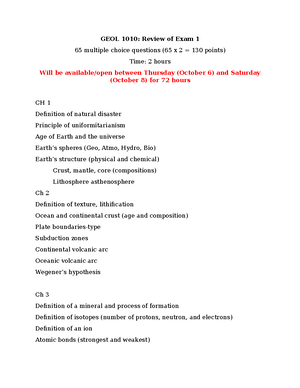 GEOL 1010 Lab- Sedimentary Rocks - Object Ve: In Rock Samples. Part 1 ...