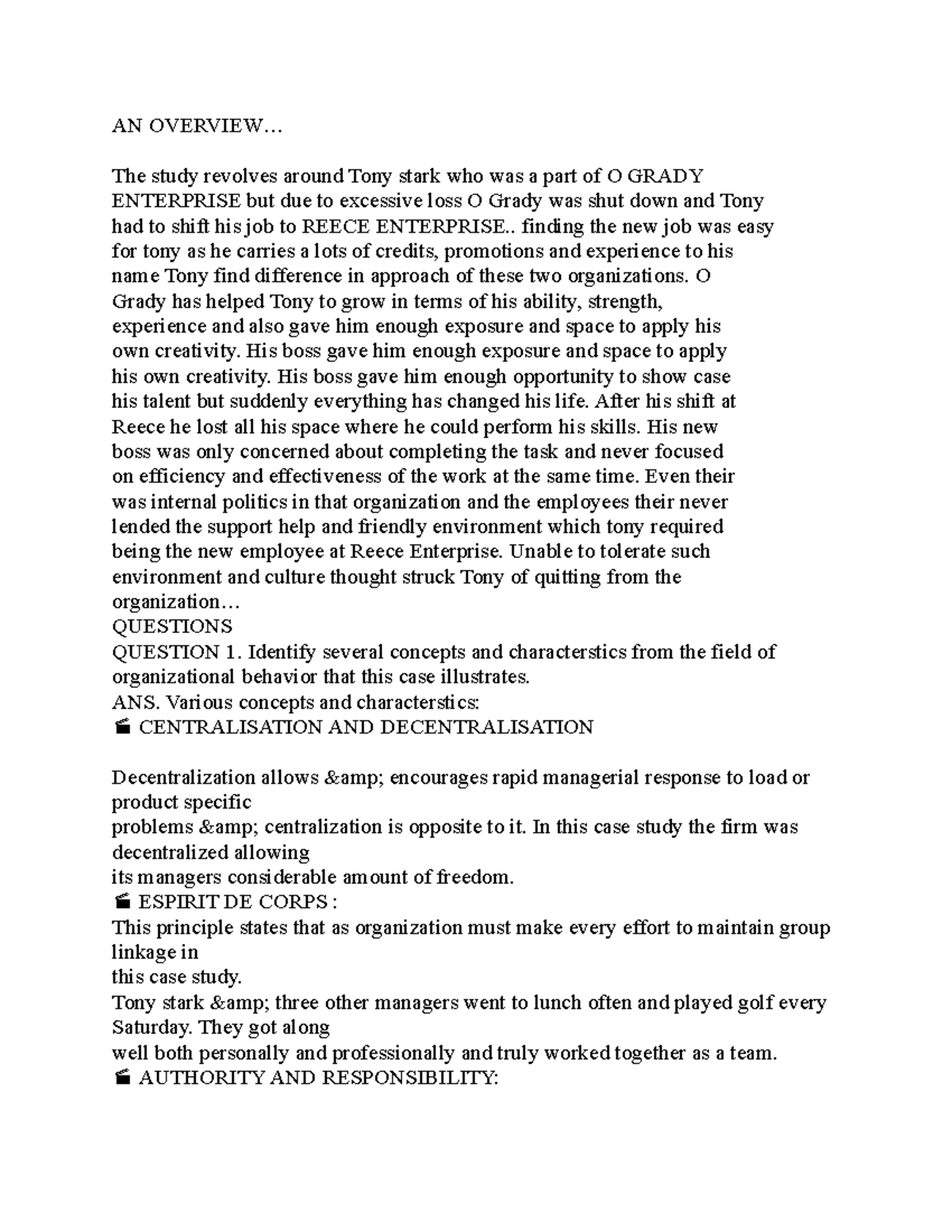 New Microsoft Office Word Document - AN OVERVIEW... The study revolves ...