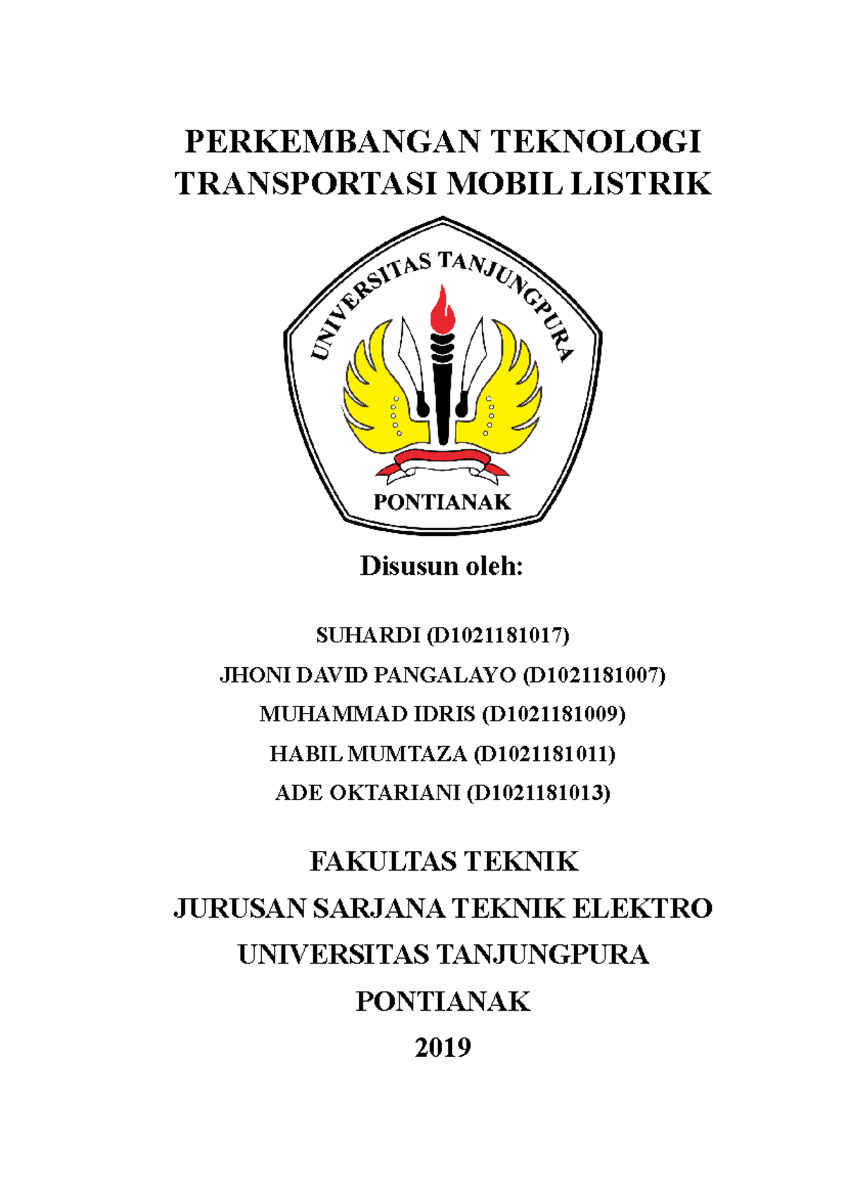 Perkembangan Teknologi Transportasi Mobil Listrik - PERKEMBANGAN ...