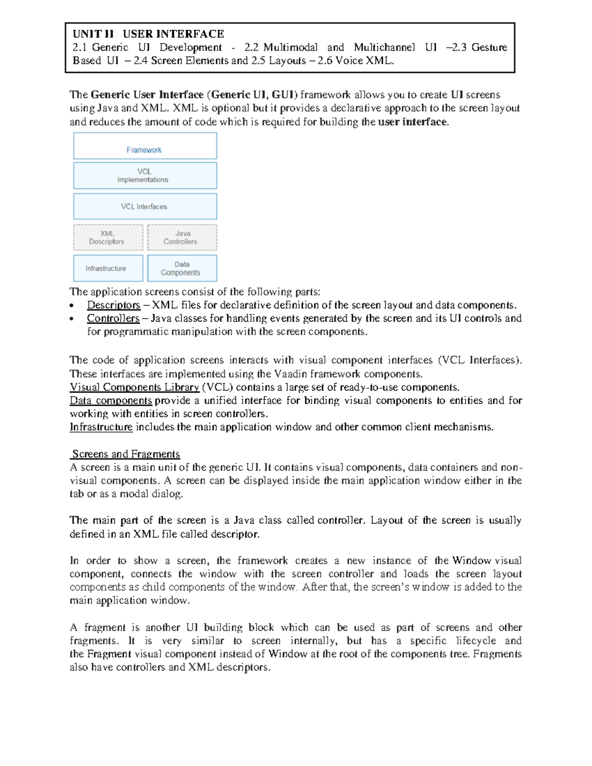 UNIT 2 anna univercity syllubus notes of mobail application development ...