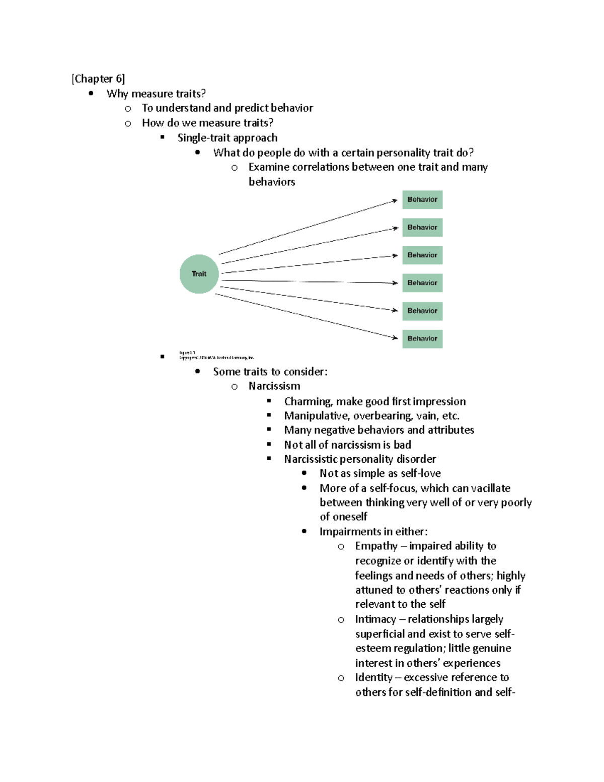 Exam 2 Study Guide - [Chapter 6] Why measure traits? o To understand ...