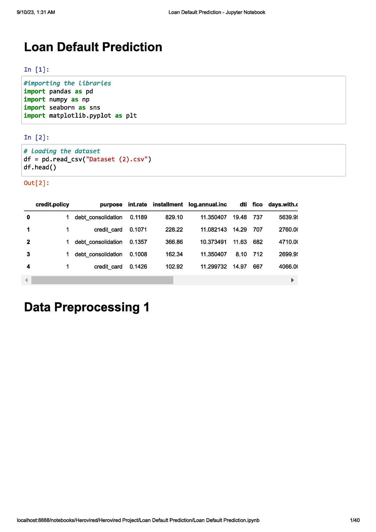 Loan Default Prediction - Machine Learning - Studocu