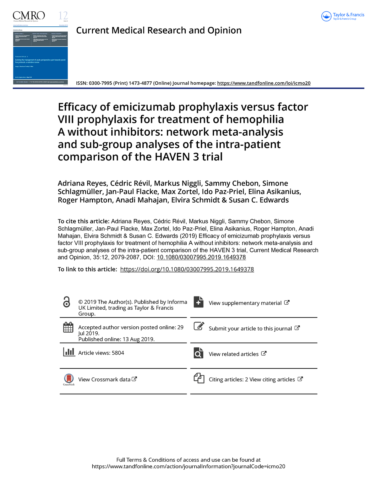 Factor VIII inhibitors in hemophilia A treated with emicizumab