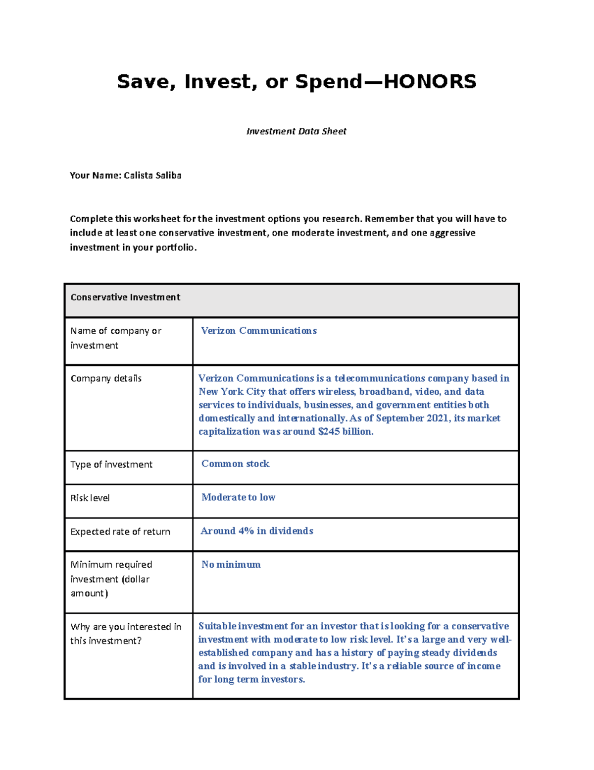 Copy of 1.08 Honors template 1 .pptx - Honors Investment Portfolio