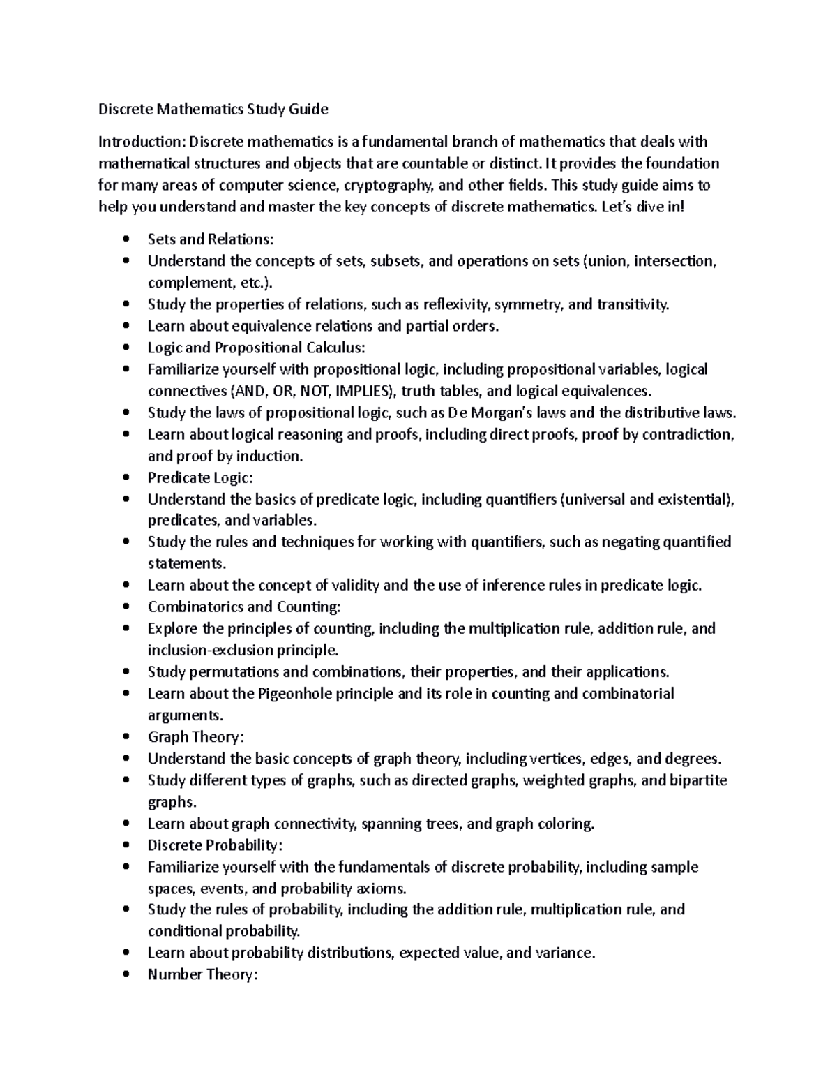 Document 23 - Discrete Mathematics is a branch of mathematics that ...