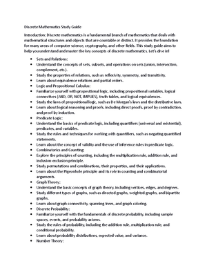 Document 25 - Discrete mathematics is a branch of mathematics that ...