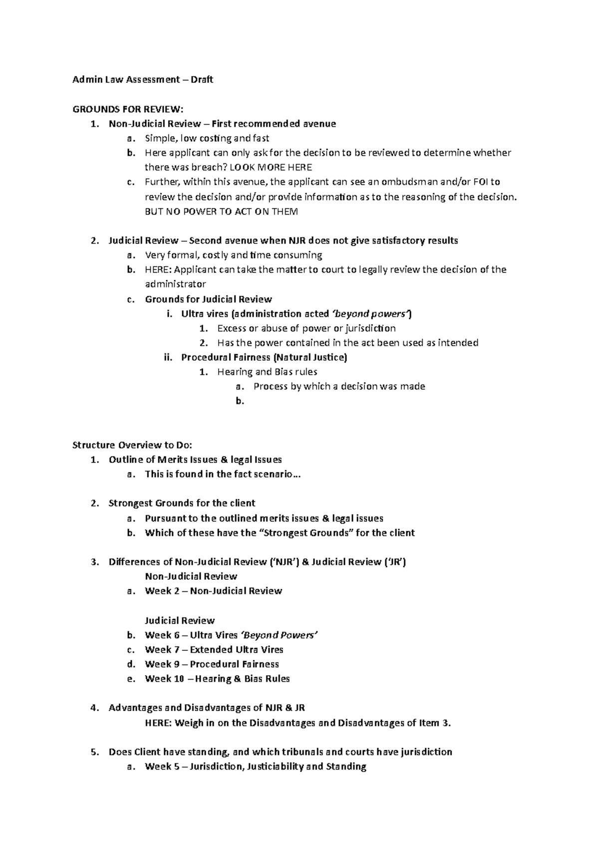 E. Admin Law Assessment - Draft - Admin Law Assessment – Draf GROUNDS ...