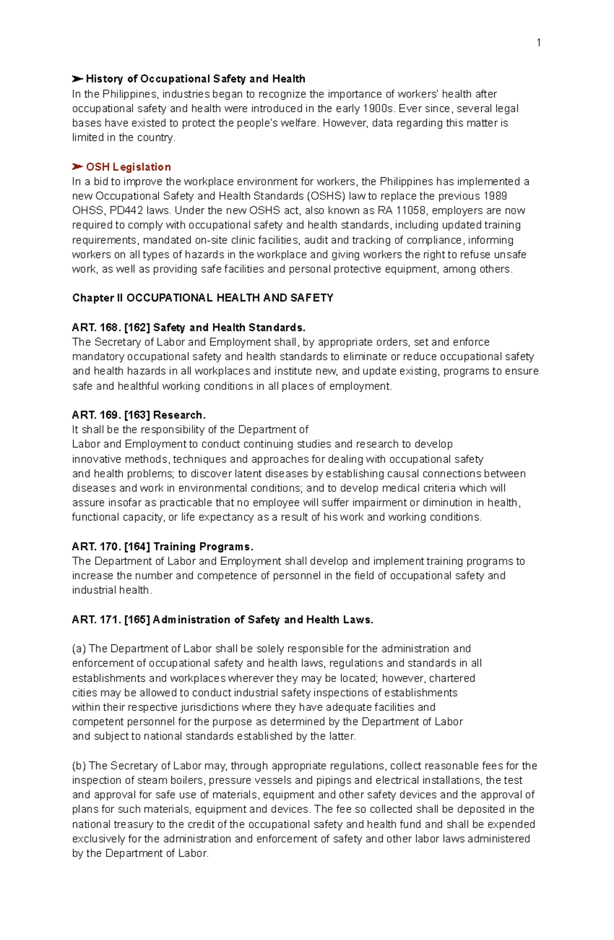 OSH - Google Docs - History of Occupational Safety and Health In the ...