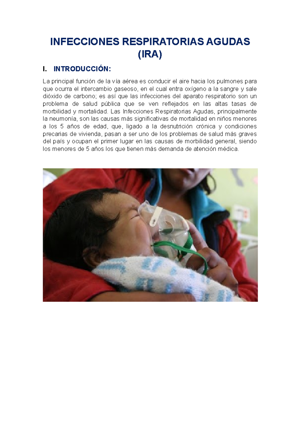 Infección Respiratoria Aguda En Menores De 5 Años Iras Infecciones