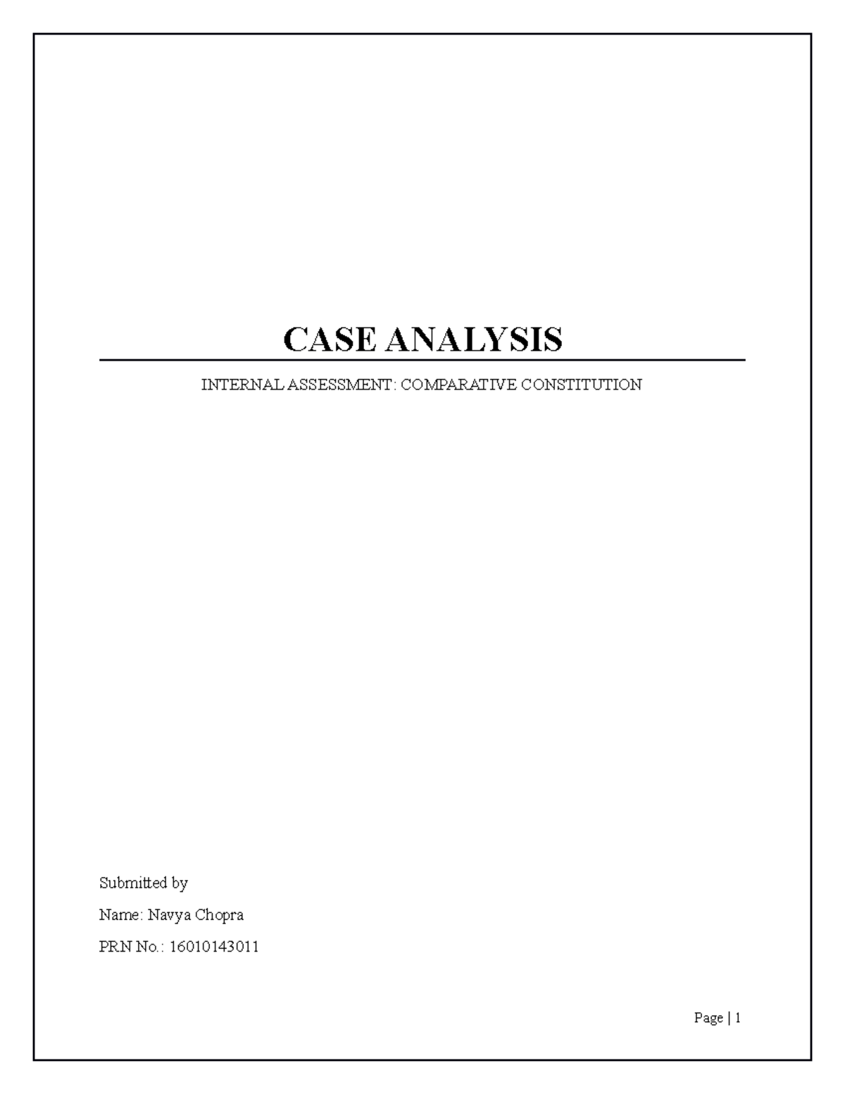 Introduction case analysis on Marbury v. Madison, Darnel's case and M
