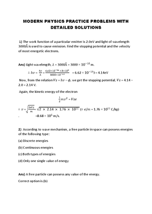 Physics Practice Problems AND Answers - ELECTRICITY AND MAGNETISM ...