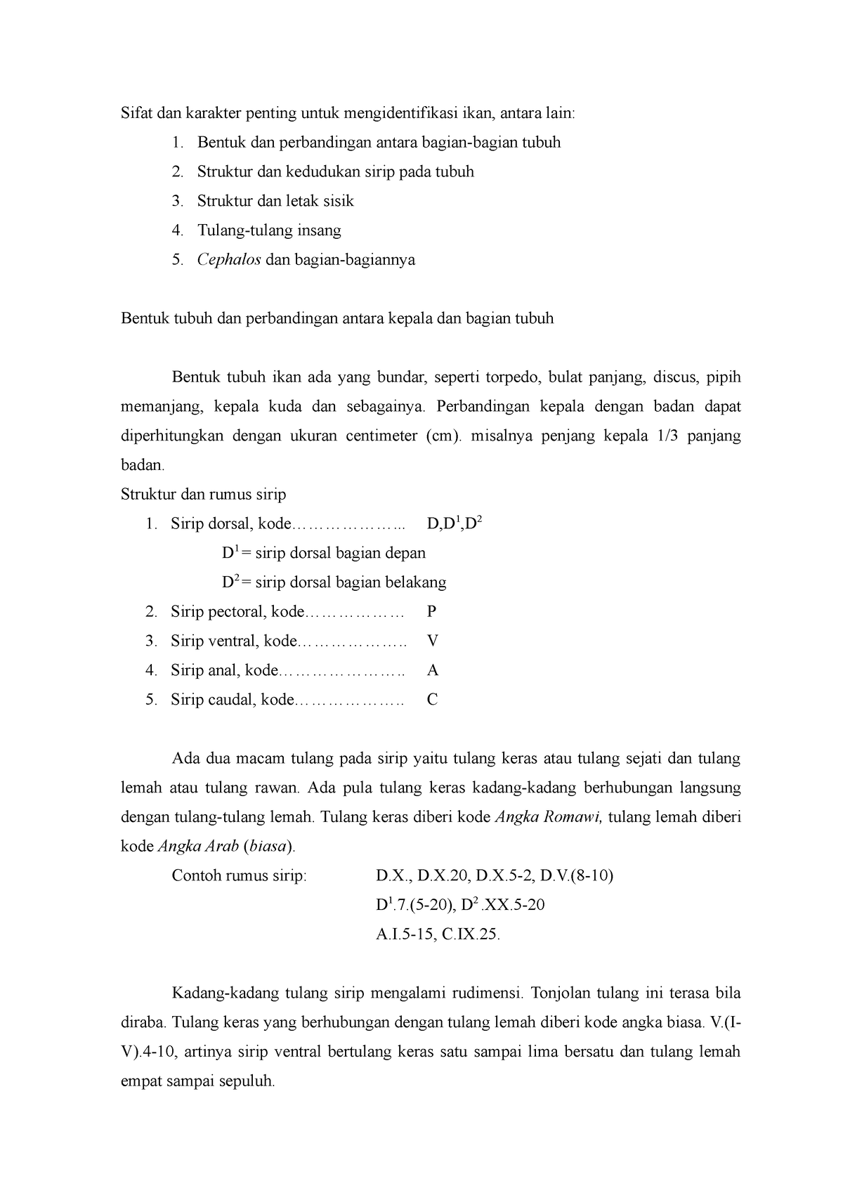 Morfologi Hewan - Sifat Dan Karakter Penting Untuk Mengidentifikasi ...