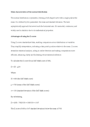 MATH 1280 Unit 7 Journal - Math 1280-01 Introduction to Statistics ...