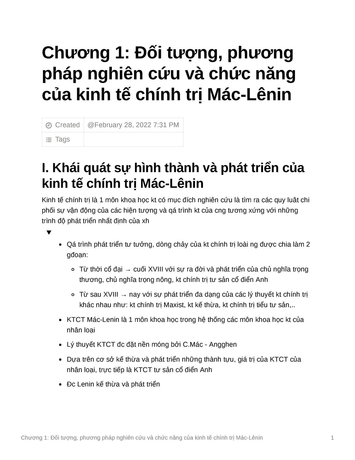 Chng 1 I Tng Phng Php Nghin Cu V Chc Nng Ca Kinh T Chnh Tr Mc-Lnin ...