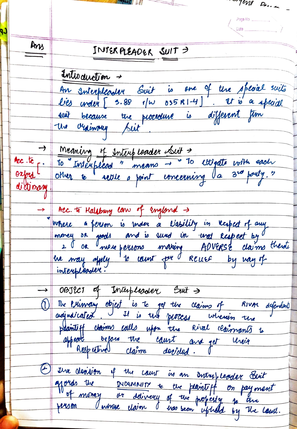 Interpleader suit - English A: Language and Literature SL - Studocu