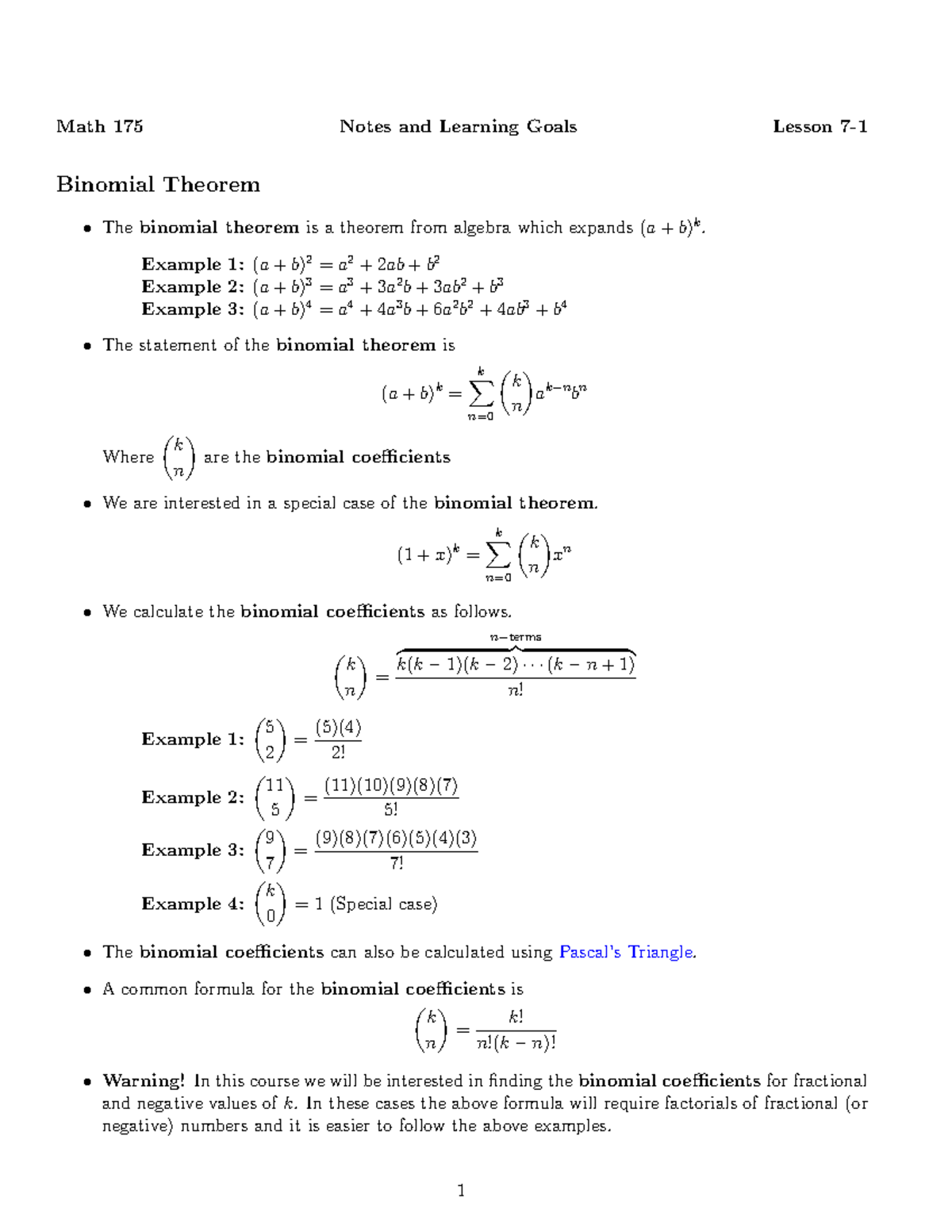 DOC-2019 0422-WA0004 - Math 175 Notes and Learning Goals Lesson 7 ...