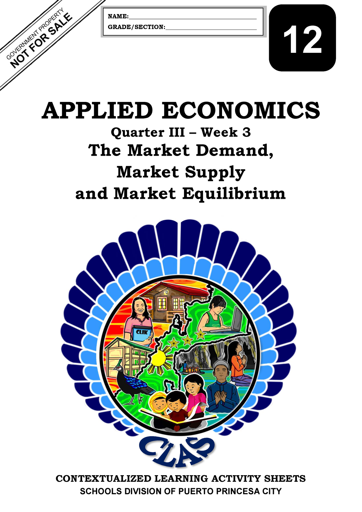 ABM 12 Applied Economics Q3 CLAS3 The Market Demand Market Supply And ...