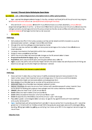 Shoulder Pathologies Exam Notes - He is aware of the pain at rest and ...