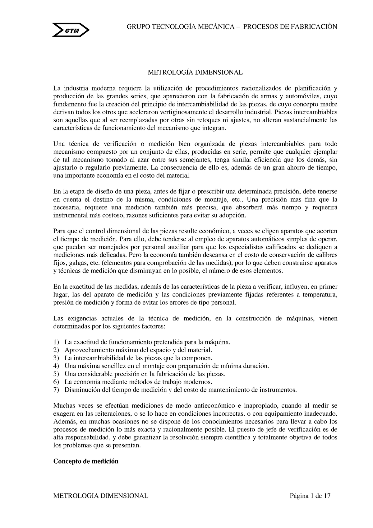 02 Metrología Este Documento Trata De La Importancia De La