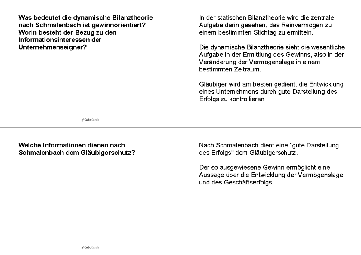 Kapitel 4 Was bedeutet die dynamische Bilanztheorie nach Schmalenbach