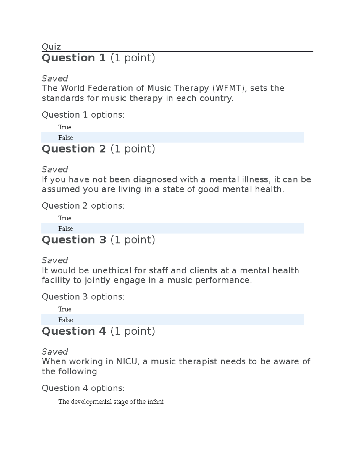 Music 2mt3 Final - Practice Questions - Quiz Question 1 (1 Point) Saved ...