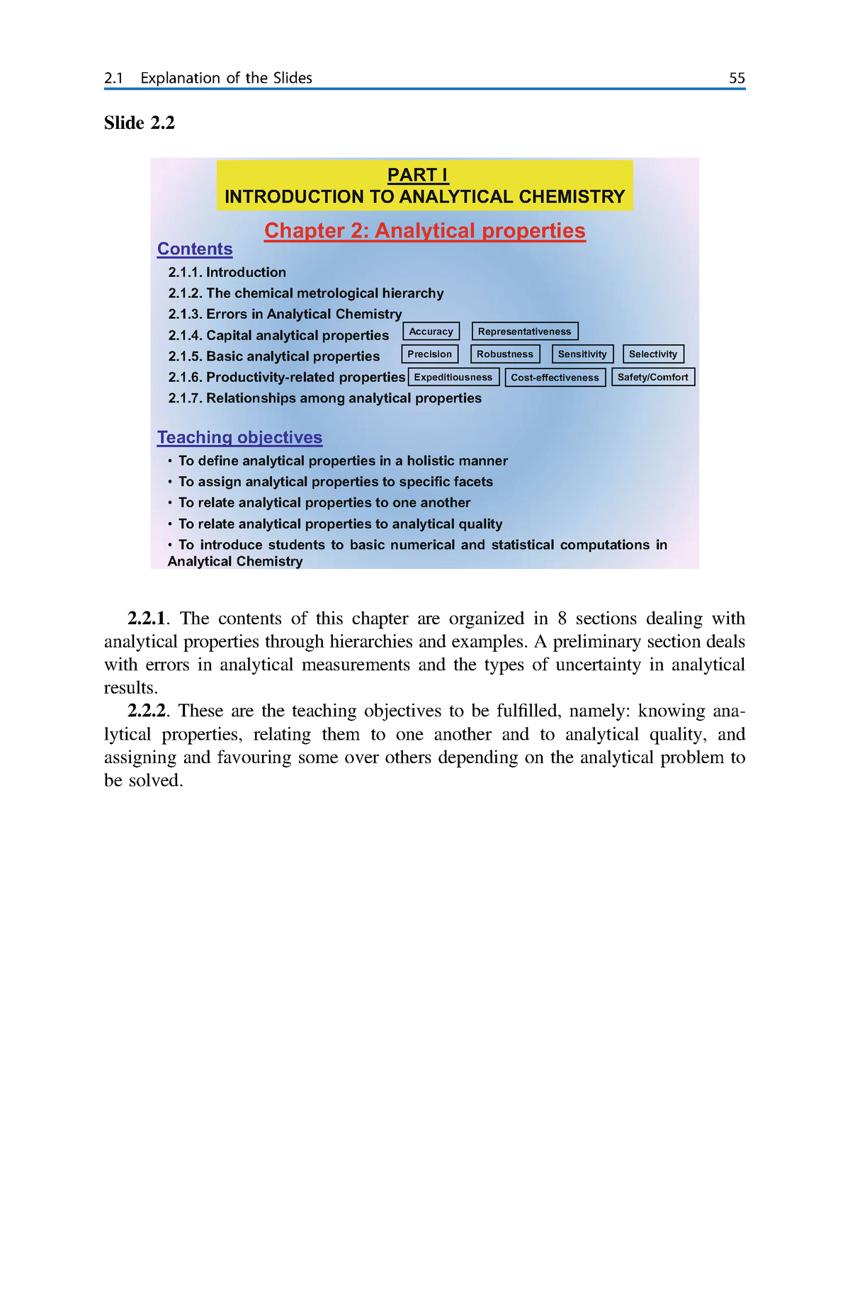 Analytical chemistry-24 - Slide 2. Chapter 2: Analytical properties ...