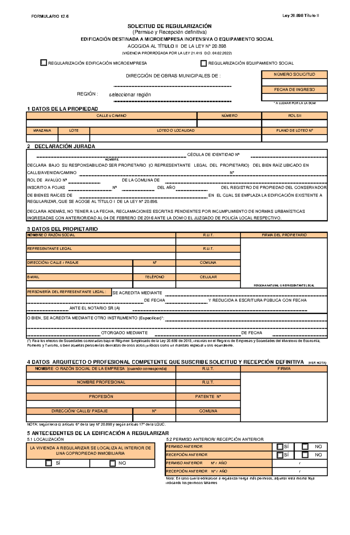 12 - documento requerido para la regulación de Micro empresas ...