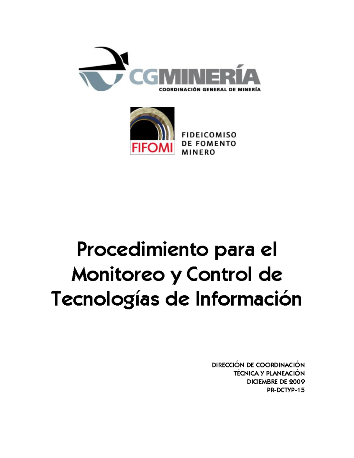 Proc monitor control ti unlocked - Procedimiento para el Monitoreo y ...