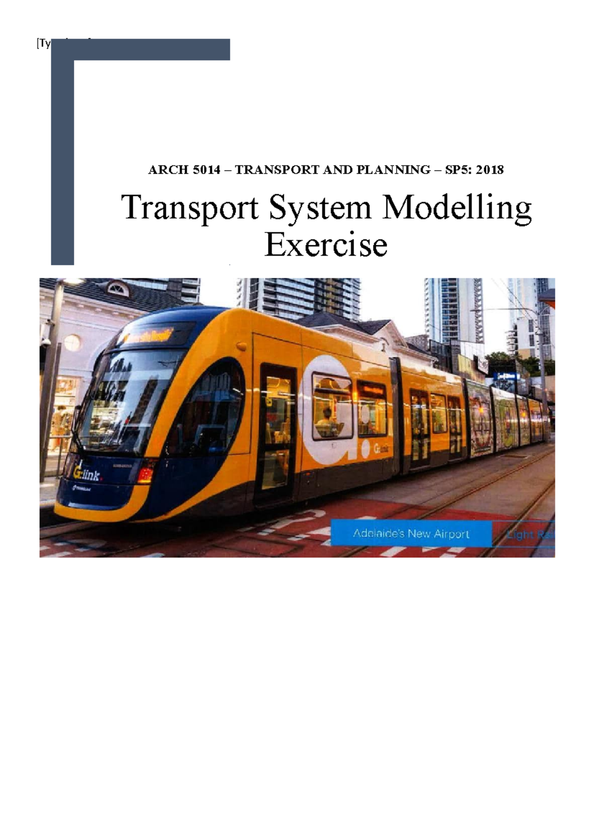 Transport System Modelling Exercise - Studocu