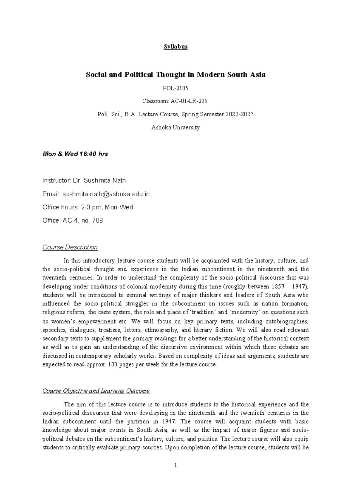 Sen - Sukhalata Sen, PhD candidate, Jawaharlal Nehru University. Report ...