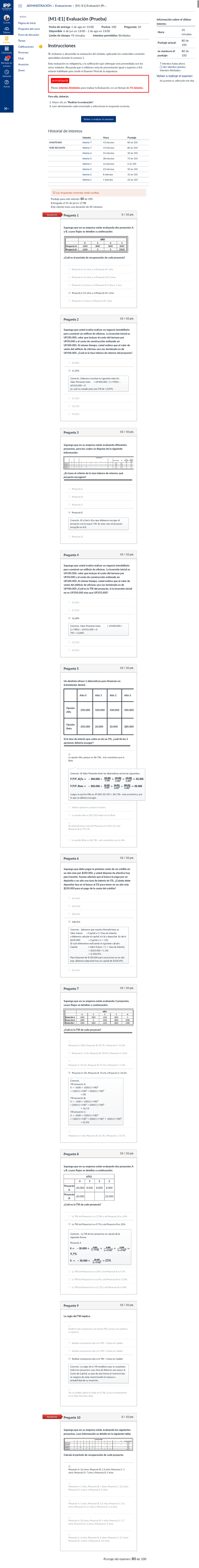 [M1-E1] Evaluación (Prueba) AdministracióN Financiera II 80% ...