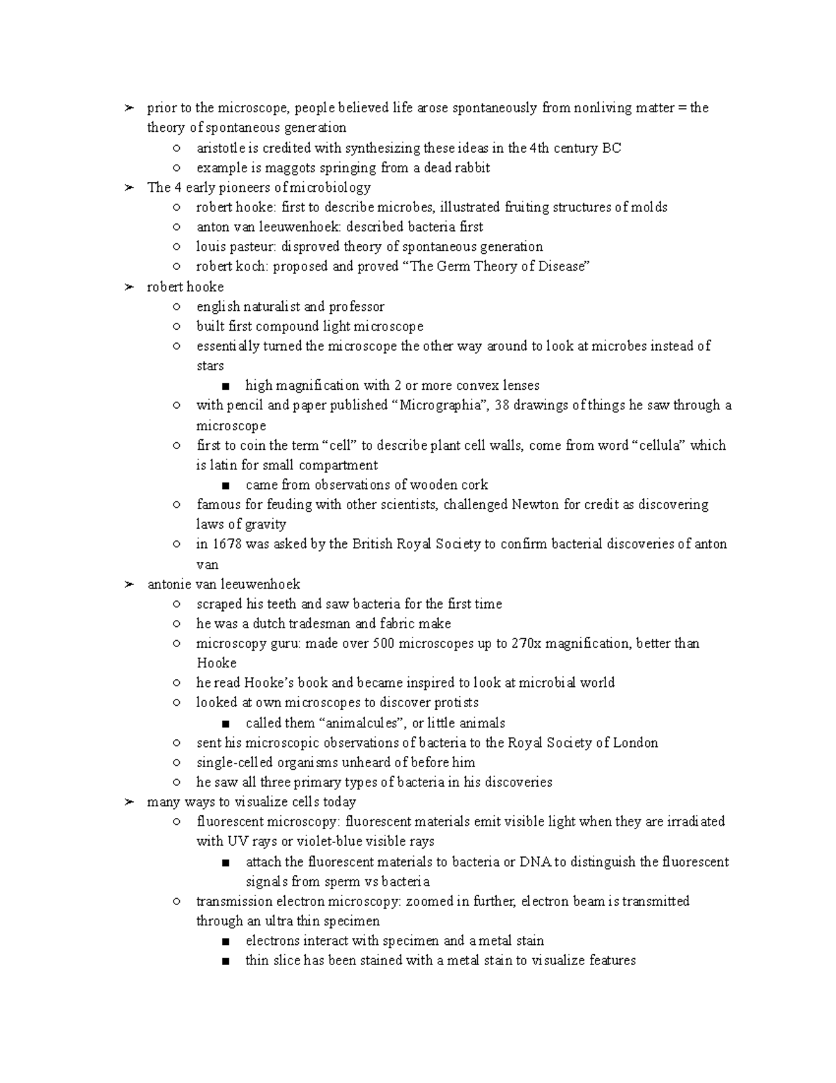 History of Microbiology - prior to the microscope, people believed life ...