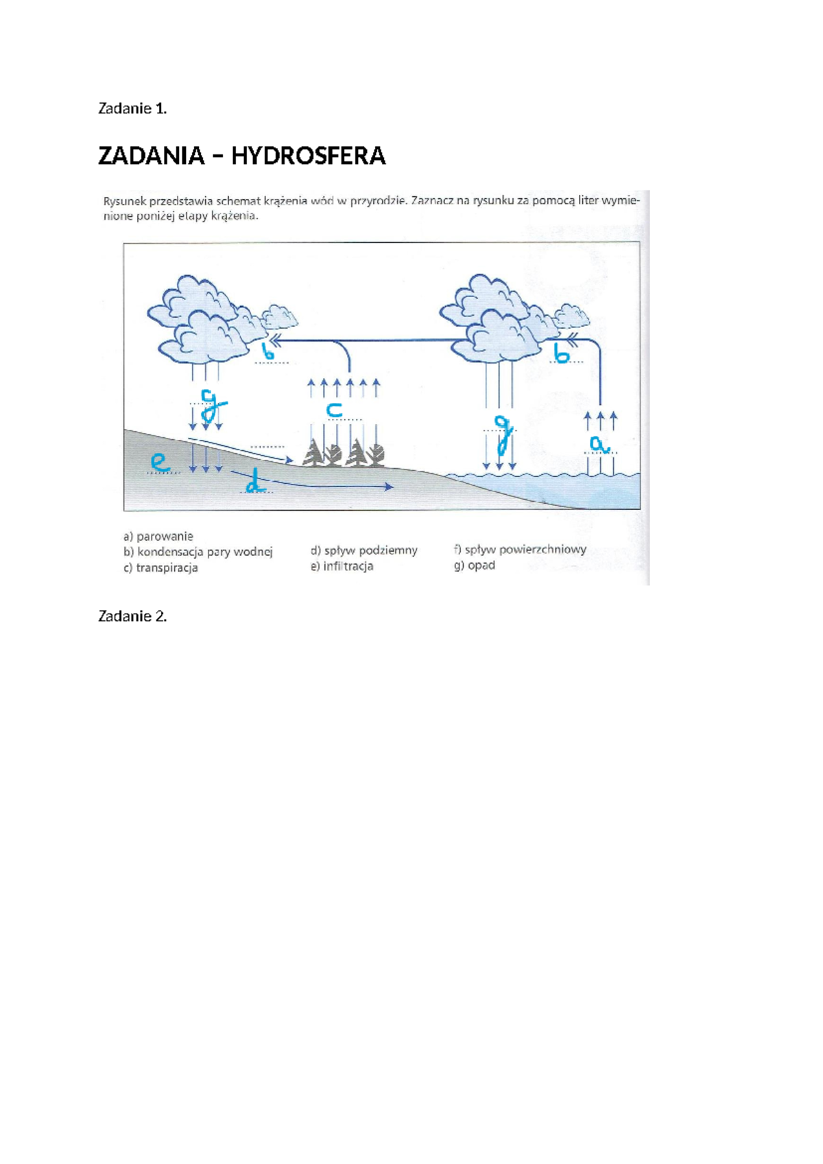 Sprawdzian Geografia 2 Hydrosfera Rozszerzenie www.studocu.com