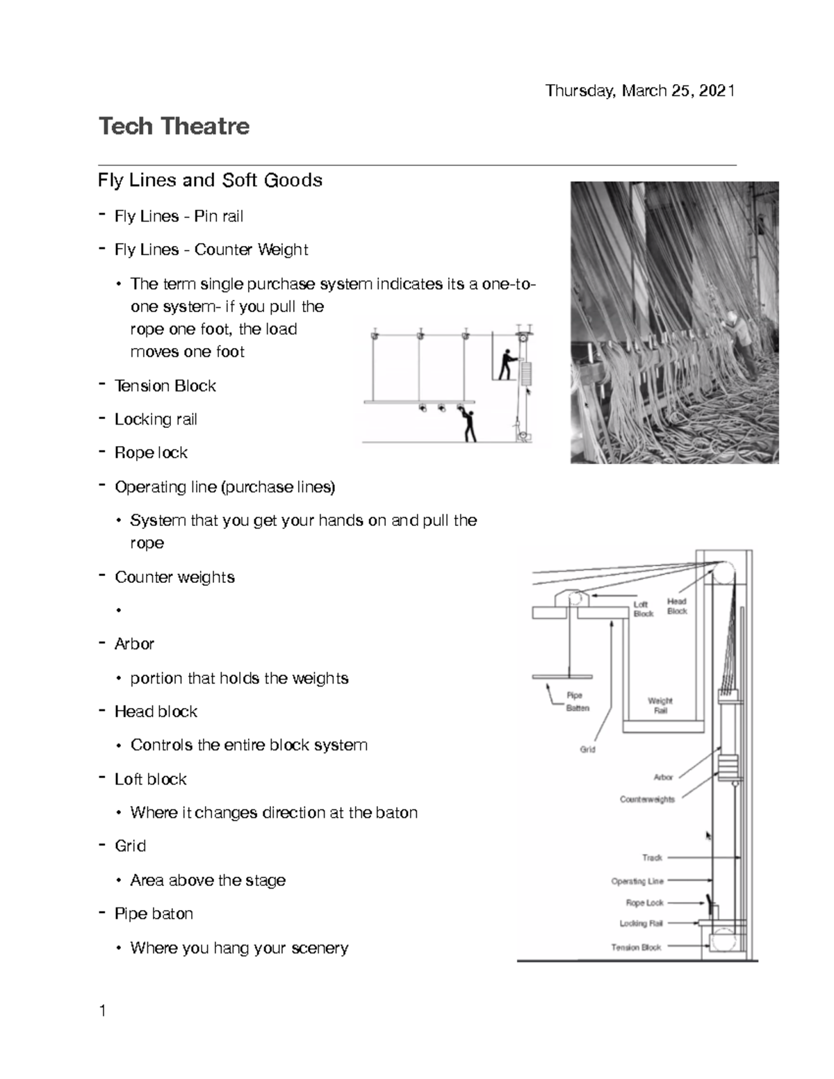 Fly Rails and Soft goods Tech Theatre Fly Lines and Soft Goods Fly