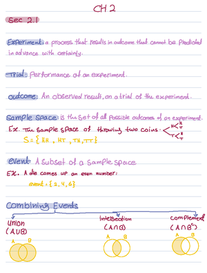 Section 7 - Just notes - Probability and Statistics - Studocu