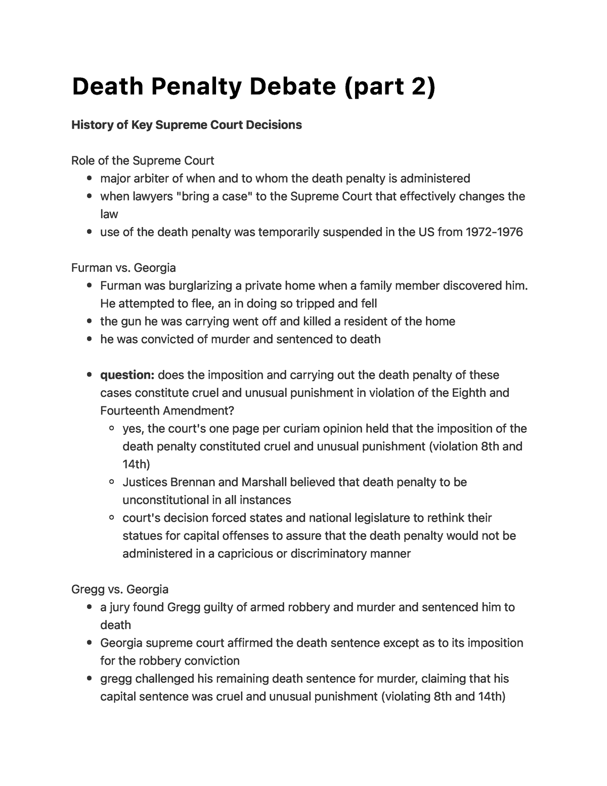 death penalty debate research paper