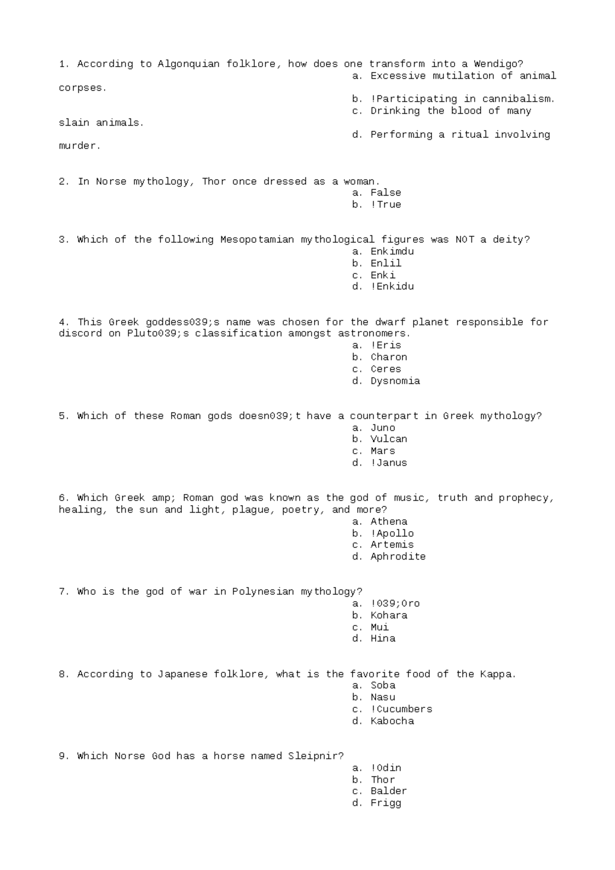 CHEM295 Answer 8 - ENGLISH ESSAY - According to Algonquian folklore ...