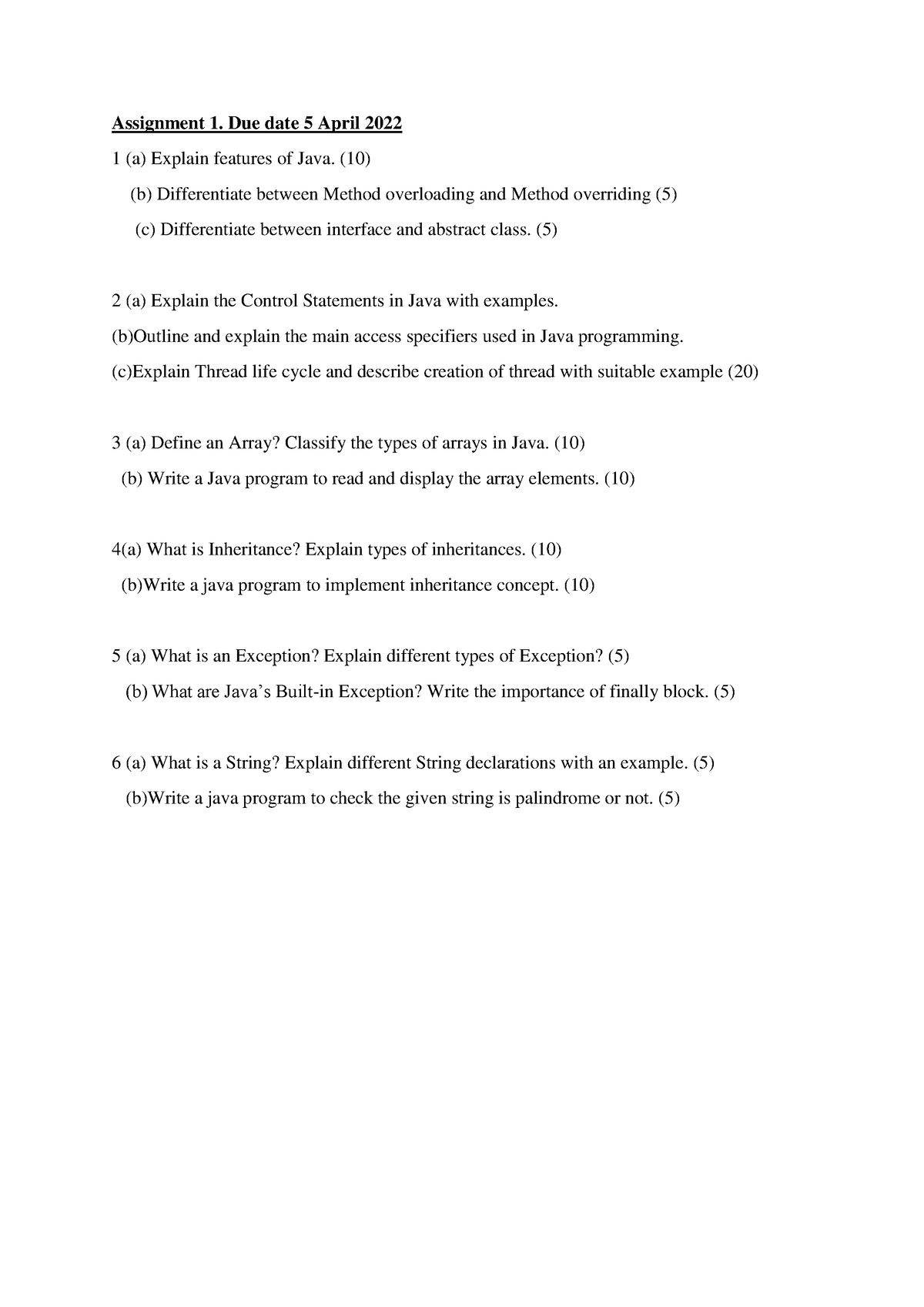 artificial intelligence programming assignments