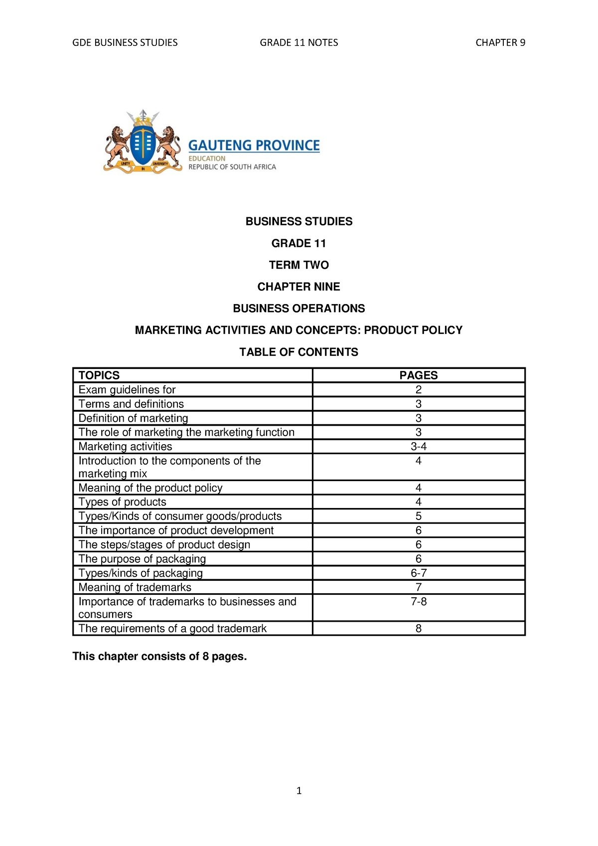 business studies grade 11 business plan