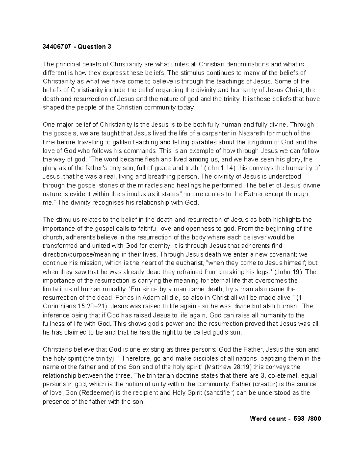 34406707 question 3 34406707 question 3 the principal beliefs of 