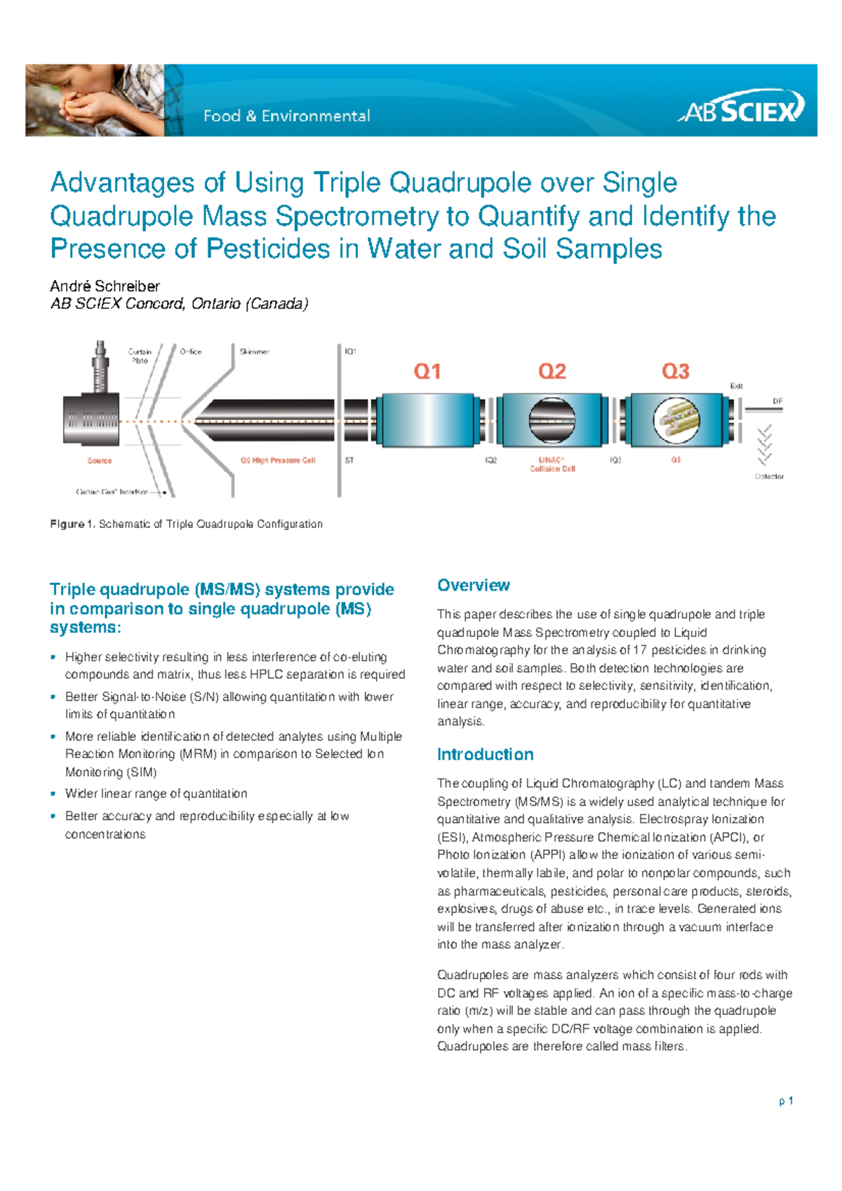Lcms Triple QuadPesticidesTesting Advantages of Using Triple