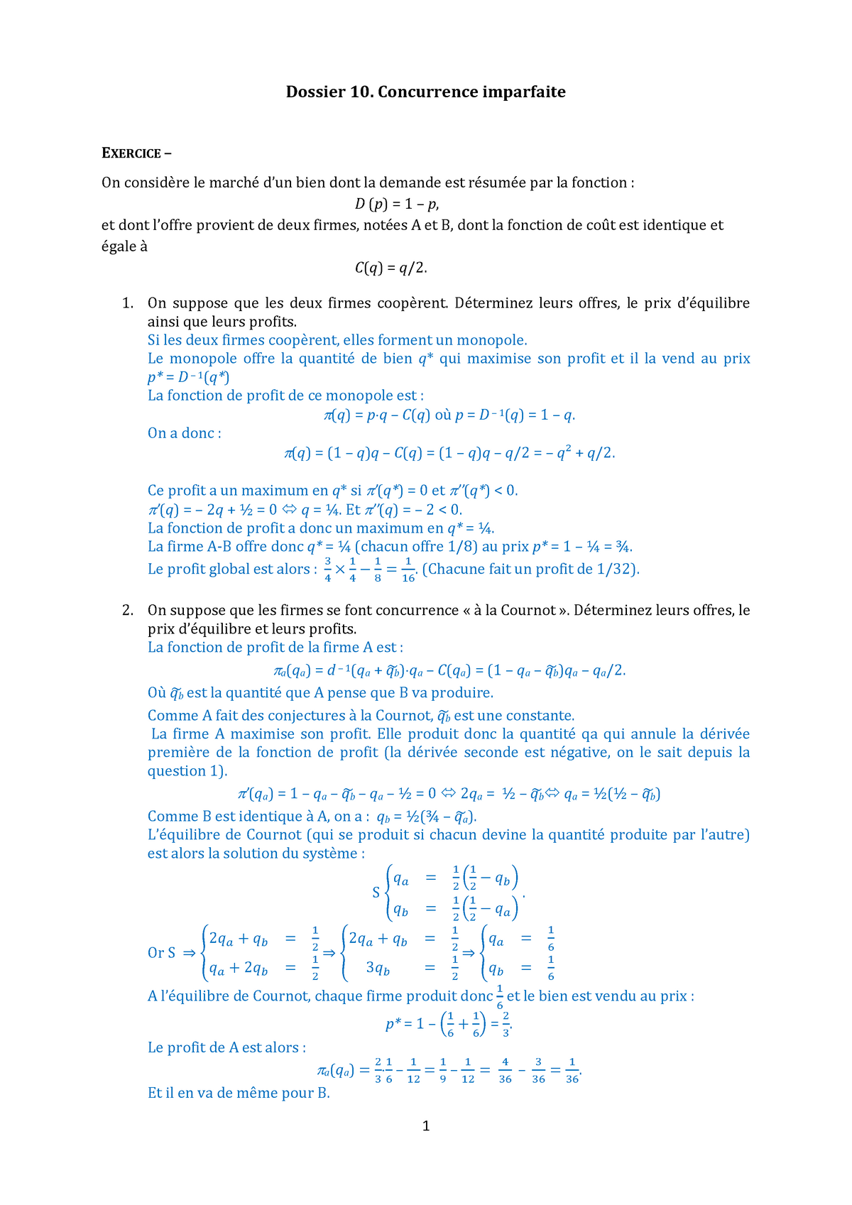 16 17 Dossier 10 Corrige Studocu