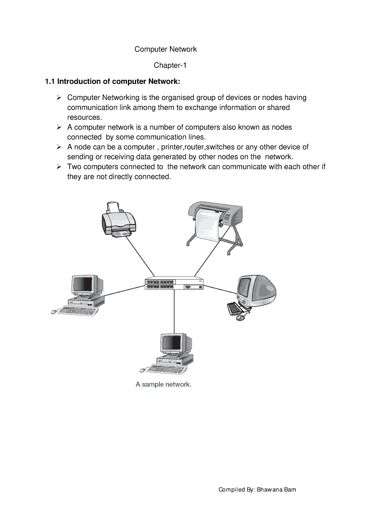 introduction to computer networks essay