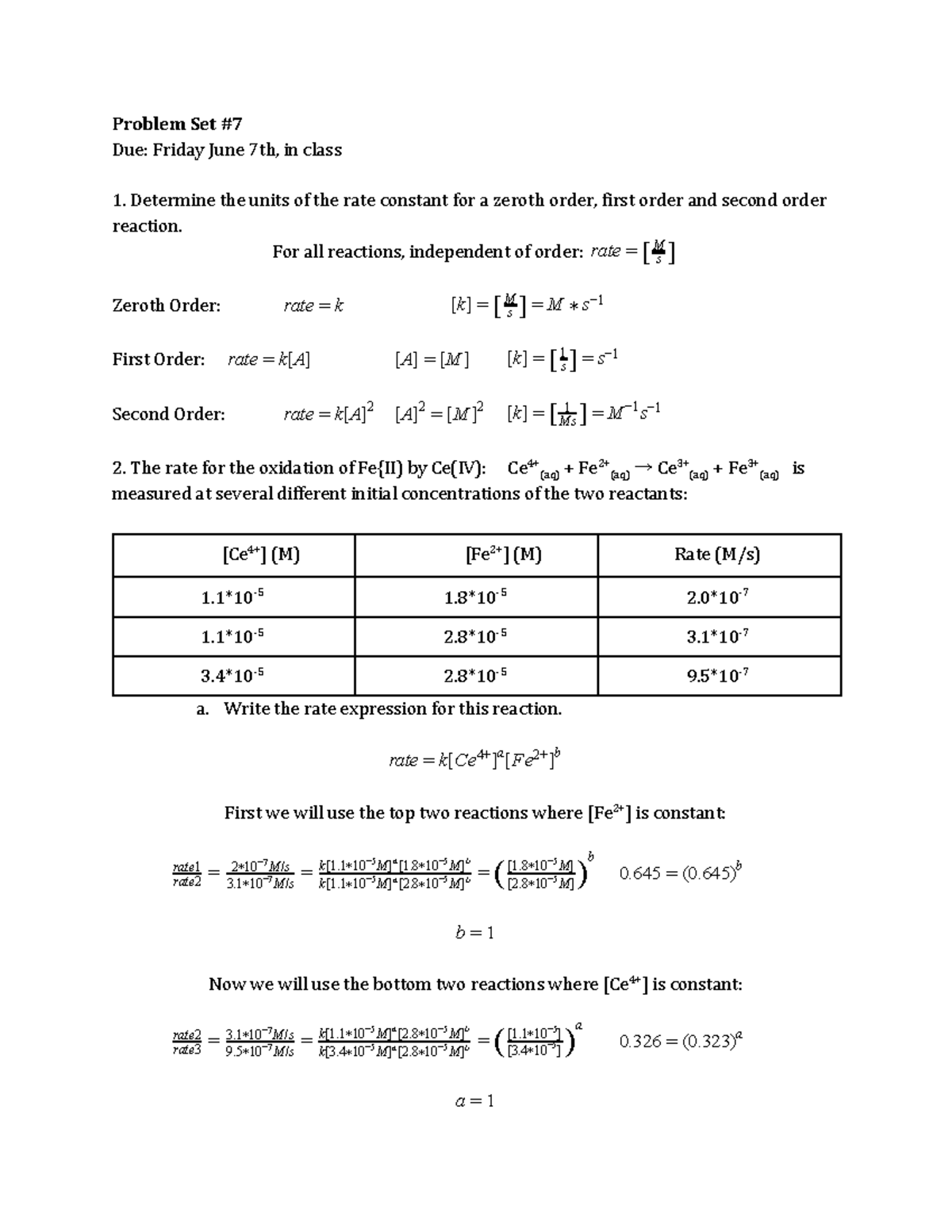 PS7 solns - Lecture notes 1 - Problem Set Due: Friday June 7th, in ...